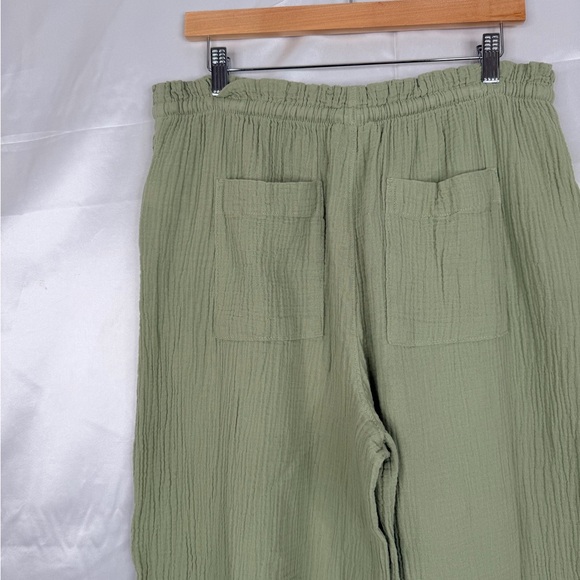 Universal Thread Olive Green High Rise Wide Leg Pull On Pants NWT L - Picture 9 of 11